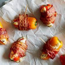 Bacon Wrapped Stuffed Bell Peppers gambar png