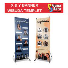 x y banner wisuda free design custom