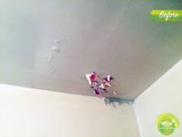 water damage ceiling repair done by