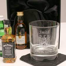 personalised whisky tumbler gift set