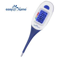 Digital Medical Baby Fever Oral Thermometer Rectal Or Axillary Underarm Body Temperature Measurement With Backlit Lcd Display Waterproof Flexible