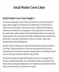 7 Sample Social Worker Cover Letter Free Sample Example