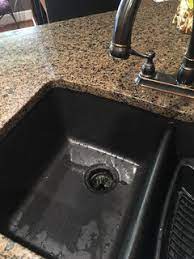 black sink instead of stainless steel