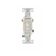 The toggle switch is a switch that can play crucial switching roles in circuits. Eaton Wiring 15 Amp Framed Lighted Toggle Switch Non Grounding 3 Way 120v Light Almond Eaton Wiring 1303 7ltlabx Homelectrical Com