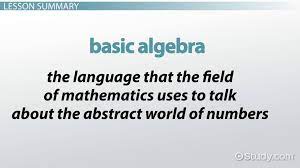 Basic Algebra Rules Equations