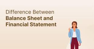 Difference Between Balance Sheet And