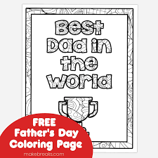 best dad in the world coloring page