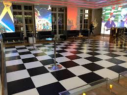 black white dance floor set b 150