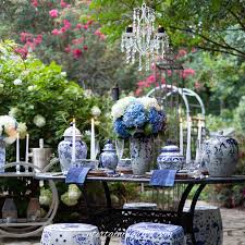 White Outdoor Dinner Party Table Setting