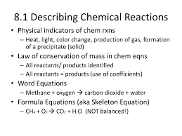 ppt 8 1 describing chemical reactions