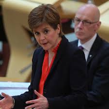 What did the first minister announce? Nicola Sturgeon No Reckless Race With Rest Of Uk On Lockdown Easing Scottish Politics The Guardian