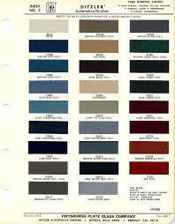 1966 Mustang Interior Paint Charts In