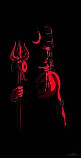 shiva iphone in red wallpaper