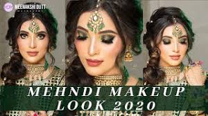 mehndi makeup hair look 2020 for