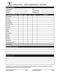 27 Printable Performance Review Form Templates Fillable