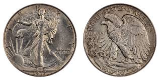 1917 S Walking Liberty Half Dollar Coin Value Prices Photos