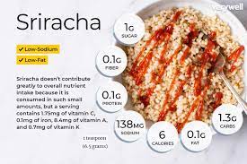 sriracha nutrition facts and health