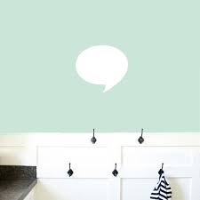 Dry Erase Word Bubble Wall Decal