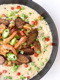 creole shrimp and cheese grits with