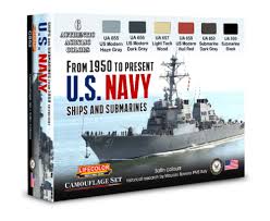 Us Navy 1950 Present Colors Acrylic Set