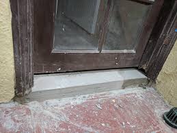 Does your old house need a new door threshold? What Kind Of Threshold For This Door Inswing Exterior Concrete Dricore Home Improvement Stack Exchange