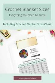 crochet blanket sizes chart 1 best