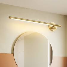 They come in a variety of shapes and styles, offering simplicity with a contemporary flair. Mid Century Modern Linear Wall Sconce Metallic Led Bathroom Vanity Lighting In Gold Beautifulhalo Com