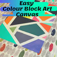 Easy Colour Blocking Art Canvas To Make