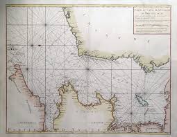 Irish Sea St Georges Channel Greenville Collins Sea Chart Antique Map 1757