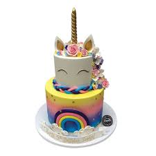 Need a cute cake idea? Over The Rainbow Unicorn Birthday Cake Freed S Bakery