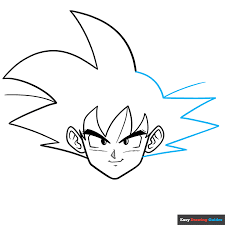 to draw goku really easy drawing tutorial