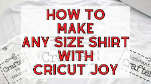 how to make shirts with cricut joy and