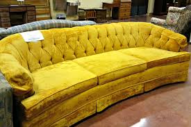 Set of 2 elegant velvet design fabric dining chairs upholstered metal legs gray. Thriftionary Golden Velvet Sofa Oufit Of The Day S Green Velvet Tufted Sofa Tufted Sofa Yellow Couch