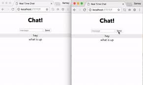 build a real time chat app with node js