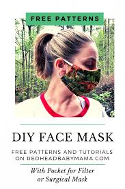 Each mask comes with a multilayer filter with three added not only does it have a nice big filter pocket, it also has ear loop fasteners and a nose wire to ensure that the mask stays on your face. Free Face Mask Pattern Diy Tutorial With Pocket For Surgical Insert Redhead Baby Mama Atlanta Blogger