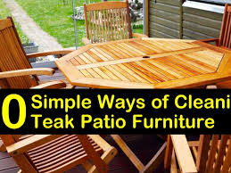 cleaning teak patio furniture