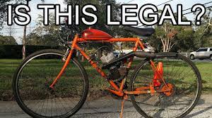 are motorized bikes legal you