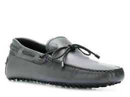 Details About Tods Mens Moccasins Shoes In Dark Gray Leather With Laces Size Uk 7 Eu 41