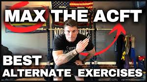 alternate exercises army fitness test