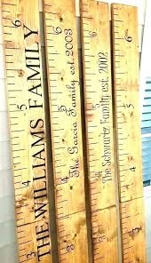 Wooden Wall Growth Chart Personalized Lovely Child Girl Ch