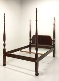Rice Carved Four Poster Bed