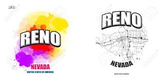 Reno Nevada Logo Design Two In One Vector Arts Big Logo With