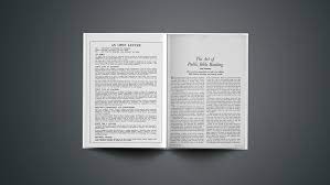 The Art of Public Bible Reading | Christianity Today