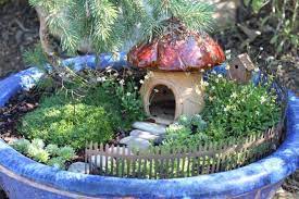 inspiration for a cottage fairy garden