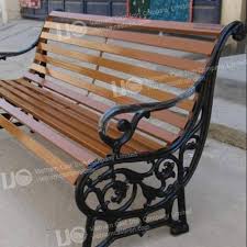 Whole Wood Outdoor Park Bench With