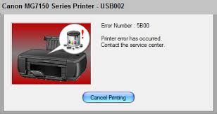 Solution for canon mg5700 series ink absorber full error, error code 5b00 5b01 1700 1701 · this error occurs most often because the main . Fix Error Code Printer Canon Mg7150 Error 5b00