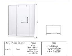 frameless sliding shower doors shower