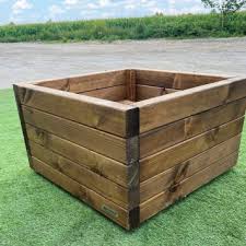 Simply Wood Chunky Square Wooden Garden
