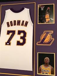 The 1999 jersey is wrong. Dennis Rodman Autographed Signed Los Angeles Lakers Custom Jersey Framed Display Jsa Coa