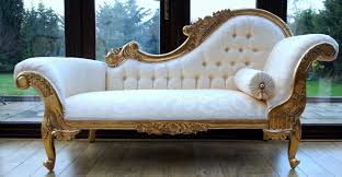 Regal Victorian Chaise Lounge Chair For